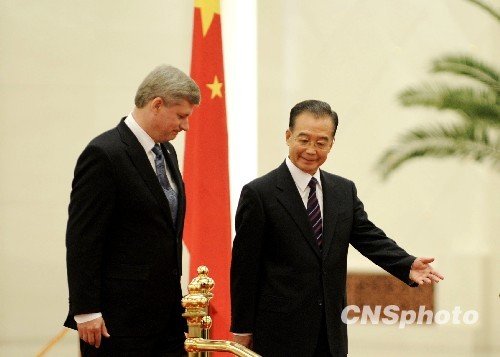 溫家寶：加總理五年未來訪華時間確實太長
