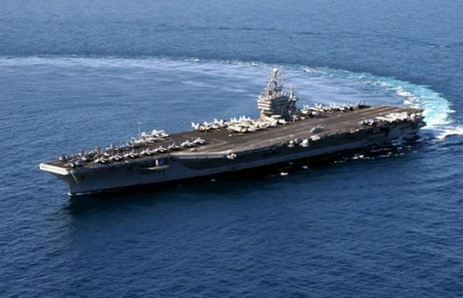 資料圖：美國海軍華盛頓號核動力航母。