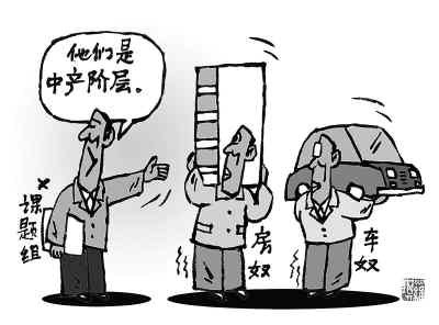 漫畫：中產(chǎn)階層。羅琪繪（人民圖片）