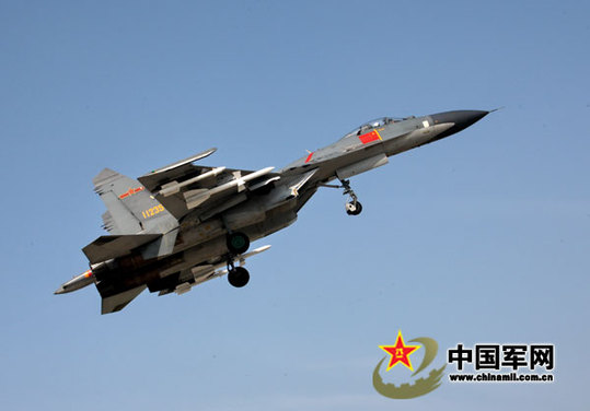 殲擊機“殲11”梯隊。本網(wǎng)記者　喬天富　攝