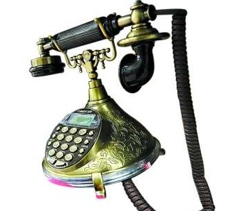 市場(chǎng)出現(xiàn)的復(fù)古電話機(jī)。