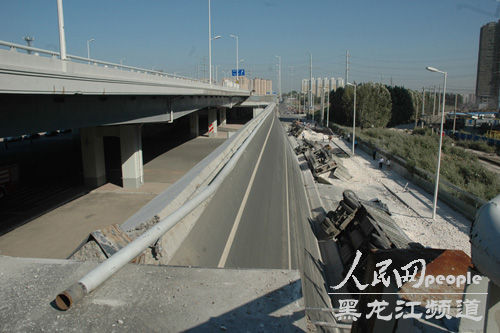 哈爾濱建委：無法查到哪家單位負責事故橋梁