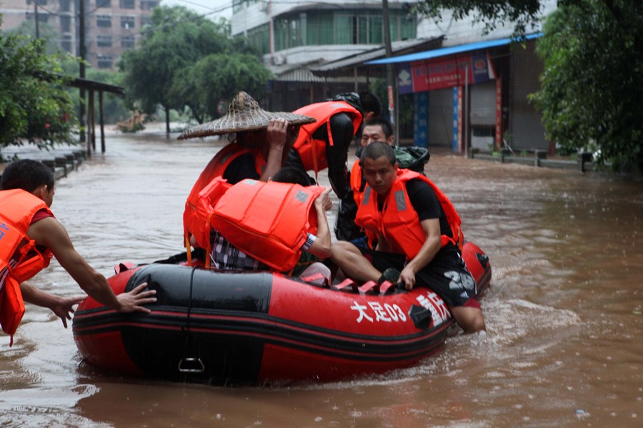 重慶大足遭受有史以來最強(qiáng)暴雨