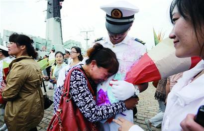 海軍第十一批護航編隊返回青島