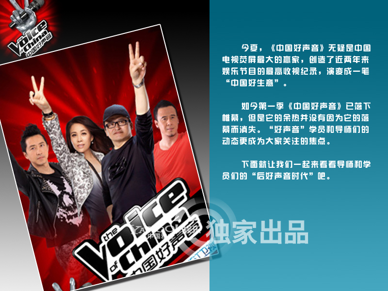 后好聲音時代老師學(xué)員忙些啥