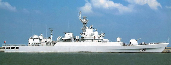 資料圖：東海艦隊(duì)列裝的錦陽號(hào)護(hù)衛(wèi)艦。