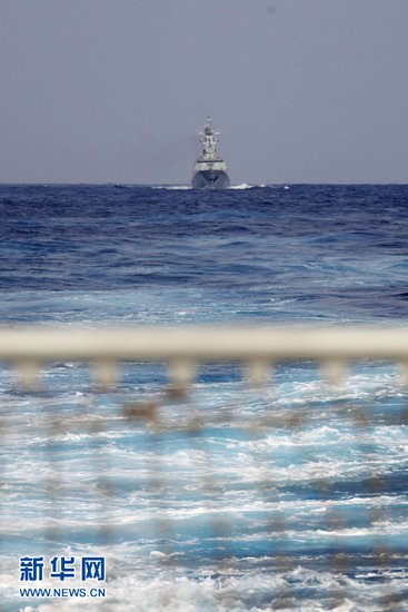 中國(guó)海軍編隊(duì)今日穿宮本海峽進(jìn)入西太平洋訓(xùn)練