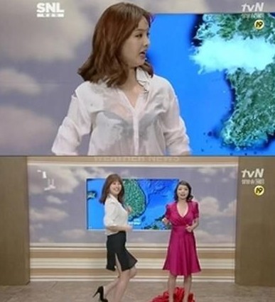 韓國女主播穿肉色衣播報 盤點各國女主播彪悍穿衣
