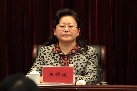   市政府糾風(fēng)辦主任、市監(jiān)察局局長王錦妹出席會議