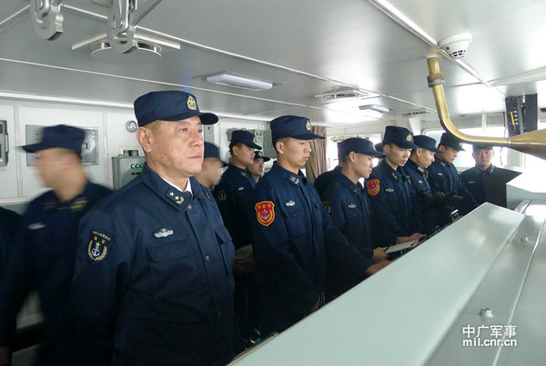資料圖：艦艇編隊(duì)指揮員、北海艦隊(duì)司令員田中中將。