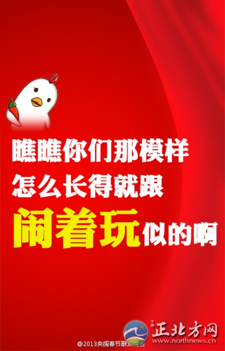 盤點(diǎn)2013年央視蛇年春晚流行語走紅網(wǎng)絡(luò)【組圖】