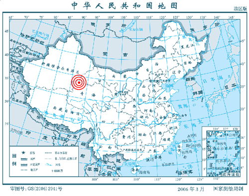 中新網(wǎng)2月12日電 據(jù)中國(guó)地震臺(tái)網(wǎng)測(cè)定，北京時(shí)間2月12日03時(shí)13分在青海省海西蒙古族藏族自治州北緯38.5度，東經(jīng)92.4度 發(fā)生5.1級(jí)地震，震源深度10.0公里。