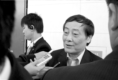 宗慶后接受記者采訪（資料圖片）。本報記者王海欣攝