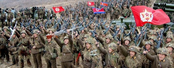 朝鮮中央社公布朝士兵緊張訓練照