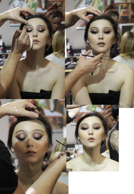 曝光美女明星后臺(tái)化妝絕密照