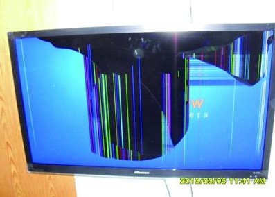 韻達快遞郵寄電視收到一堆玻璃 投訴只賠500