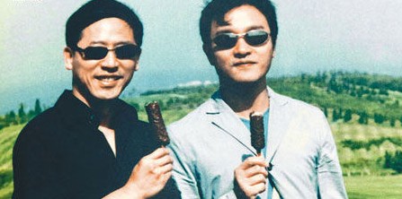 張國榮和唐唐舊照。