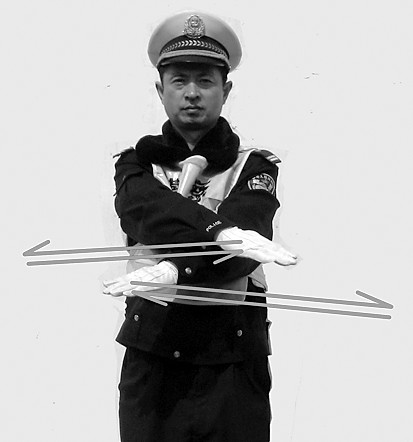 青島交警10種新手勢上崗(組圖)