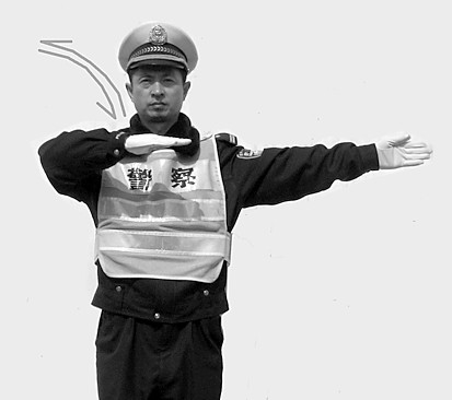 青島交警10種新手勢上崗(組圖)