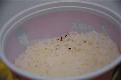 昨天中午12點(diǎn)多，市民戴先生在真功夫快餐安貞店用餐時(shí)，在米飯中發(fā)現(xiàn)數(shù)只小蟑螂。戴先生和店方交涉多時(shí)后，店方將出現(xiàn)蟑螂的套餐費(fèi)退還。 京華時(shí)報(bào)實(shí)習(xí)記者 趙思衡 攝/視頻