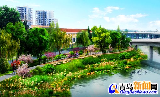 李村河舞陽路節(jié)點整治方案設計效果圖
