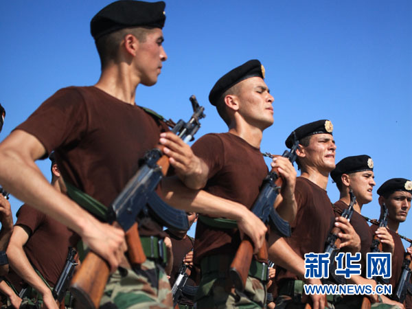 外國參閱軍人積極訓練迎接“9·3”閱兵